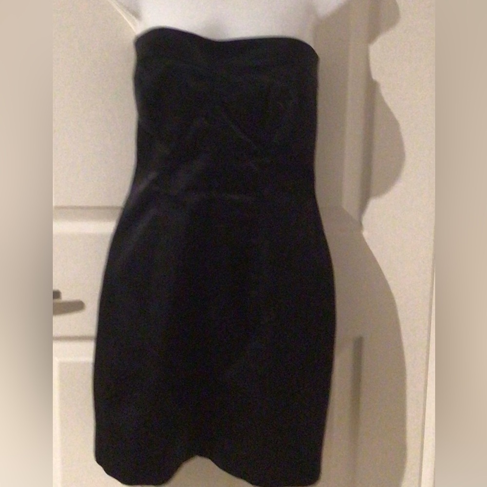 Mario Serrani Classic Black Strapless Dress